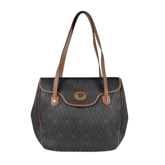 CHRISTIAN DIOR Brown Leather Shoulder Bag - Picture 1 of 5